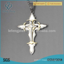 Fashion designer jewelry steel custom religious cross pendants